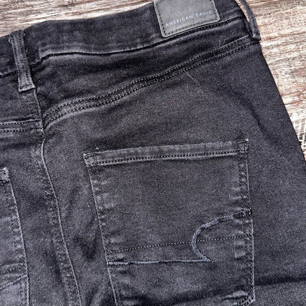 American Eagle Next Level Stretch Black Skinny Jeans
